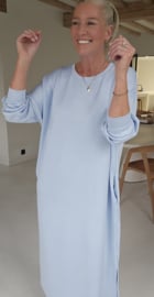 CELIA maxi sweatshirt dress blue