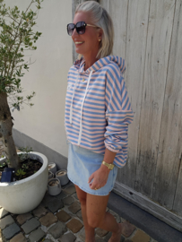 AMY summer hoodie blue