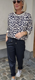 LEO sweatshirt black beige