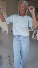 LA DOLCE VITA LEMON tee soft blue