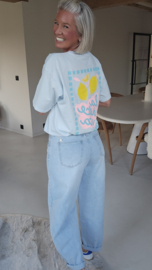LA DOLCE VITA LEMON tee soft blue