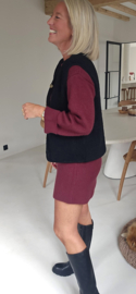BONITA knit set burgundy