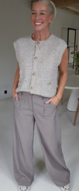 BENEDICTE loose wide leg pants taupe
