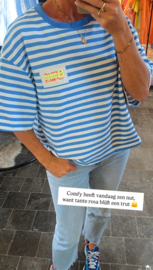 SMILE striped T-shirt blue
