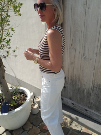 RORY striped top chocolat