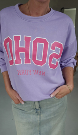 SOHO cotton sweatshirt lilac