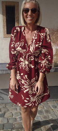 ANGELA viscose dress burgundy