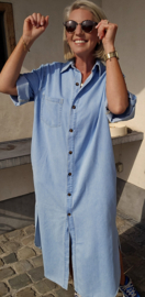JINI maxi jeans dress soft blue