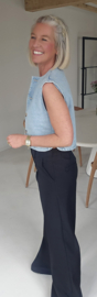 TIA jeans gilet soft blue
