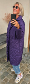 ANDA maxi jacket violet