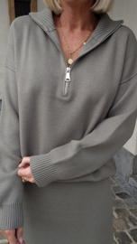 JESS knit set khaki