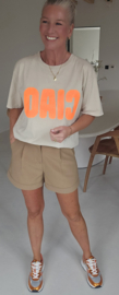 CIAO cotton T-shirt beige