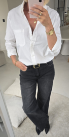 RANIA wide leg jeans washed black