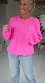 CHARLIZE supersoft knit neon pink