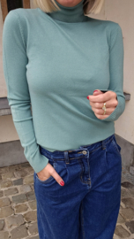 BASIC viscose turtleneck knit mint