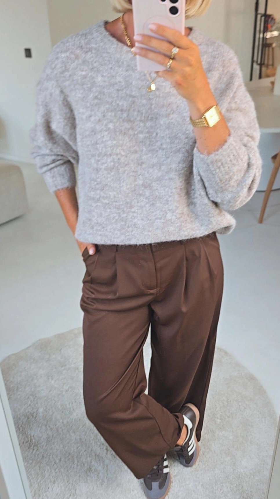 BEZIERS soft knit taupe