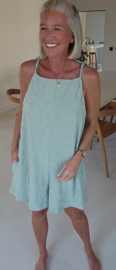 JOLIA sleeveless terry playsuit soft mint