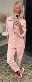 AMINA corduroy jumpsuit soft pink