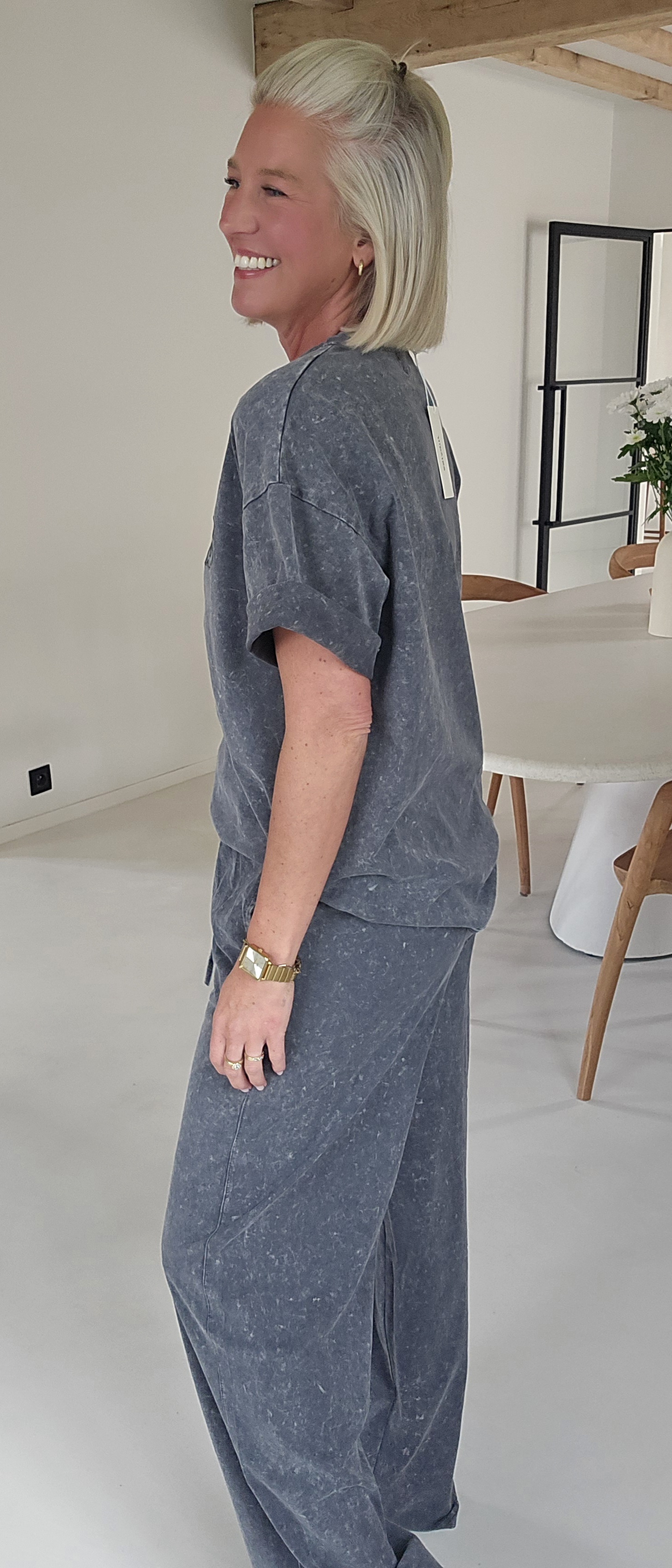 JONAH jogger set washed grey