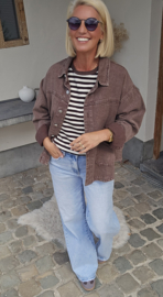 THE PERFECT JEANS jacket chocolat