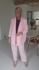 CECILIA suit pants pastel pink