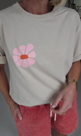 MADE FOR MORE cotton T-shirt beige