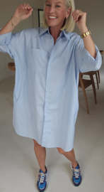 AUDREY shirt dress soft blue