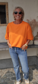 BREE cotton sweathirt orange