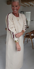 TILLY maxi sweatshirt dress beige
