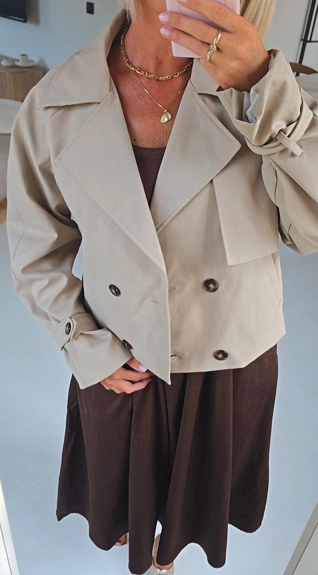 NINNE short trench beige