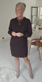 SELMA knit dress chocolat