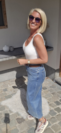 LOT maxi jeans skirt mid blue