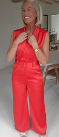 HEAVEN silky jumpsuit red