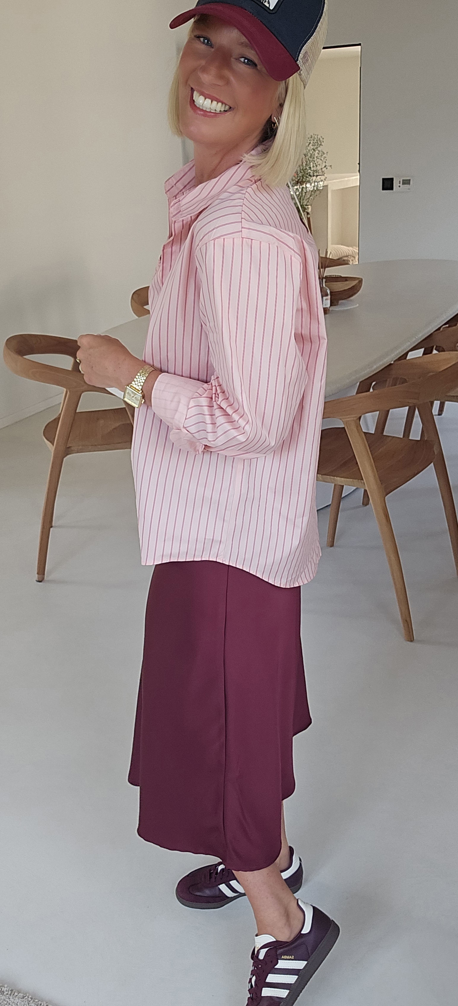PARIS CHÉRI striped shirt soft pink