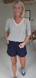 ANNAH tailored shorts navy