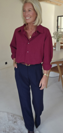 AMY cotton shirt burgundy