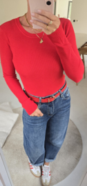 MILIA basic knit red