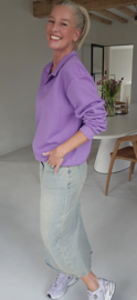 BRIGITTE collar sweatshirt darker lilac