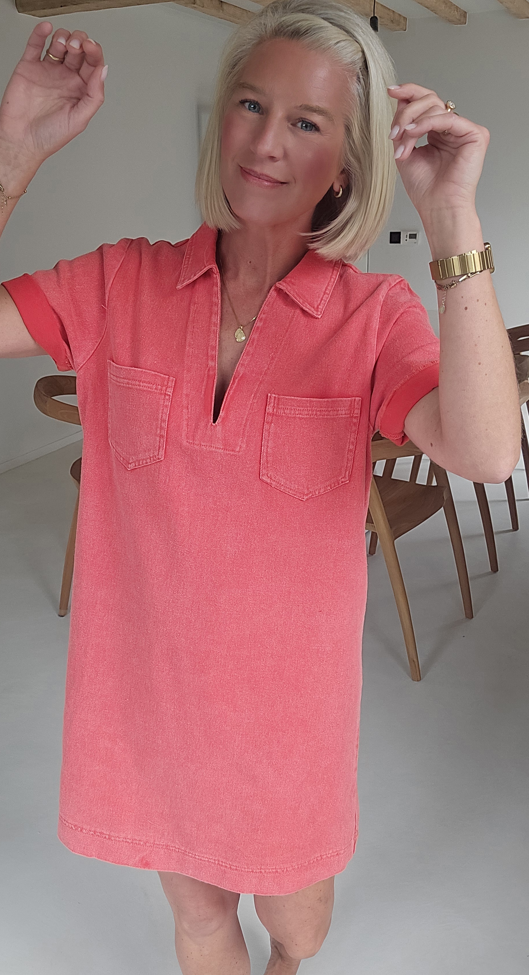 THE PERFECT JEANS 2 dress coral