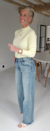 LIVIE wide leg jeans washed blue vintage