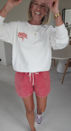 APEROL SPRITZ cotton sweatshirt white