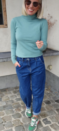 BASIC viscose turtleneck knit mint
