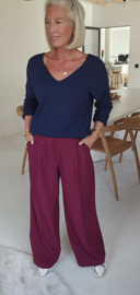 BECCA suit pants burgundy