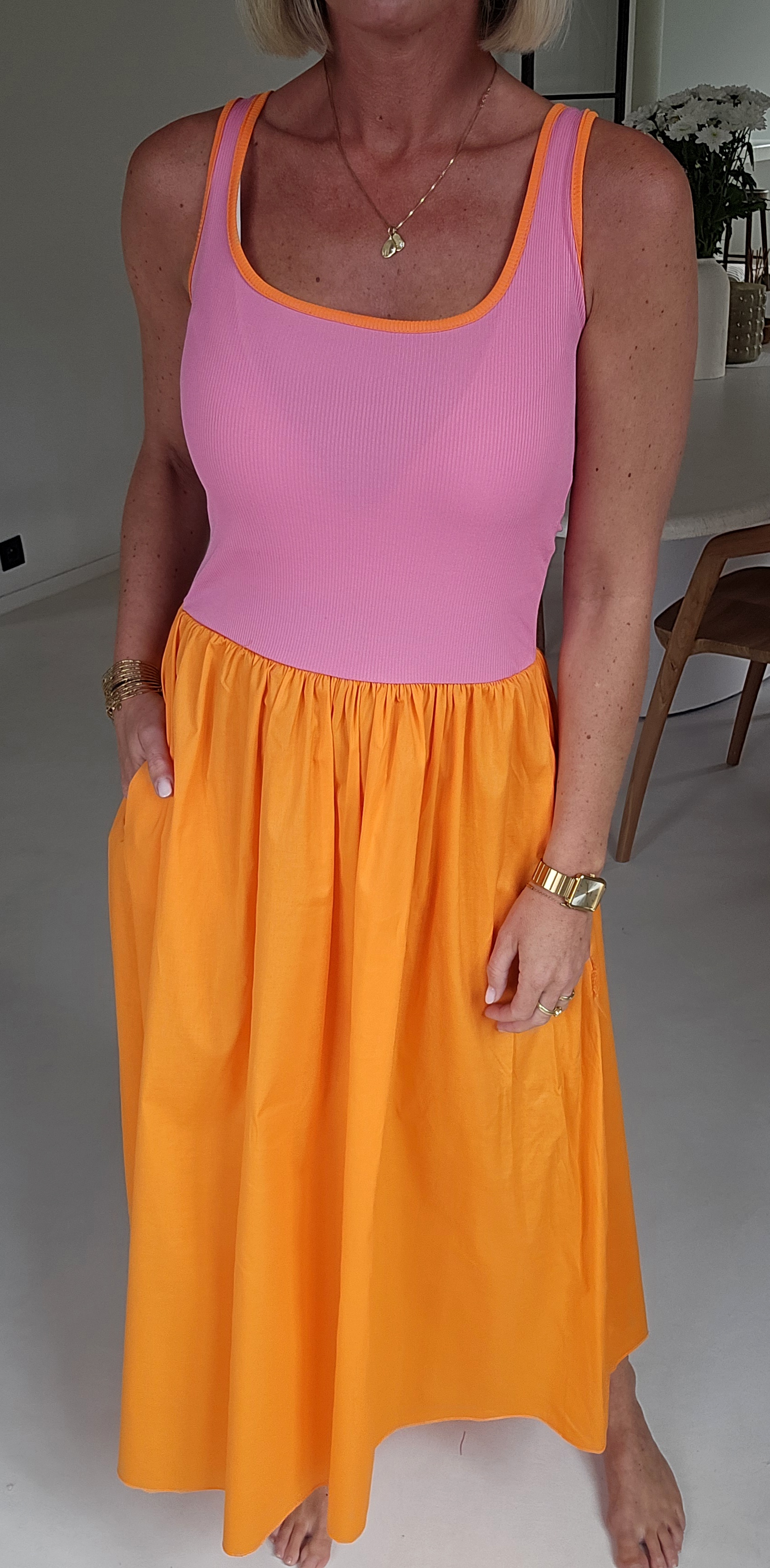 LOVI maxi dress pink