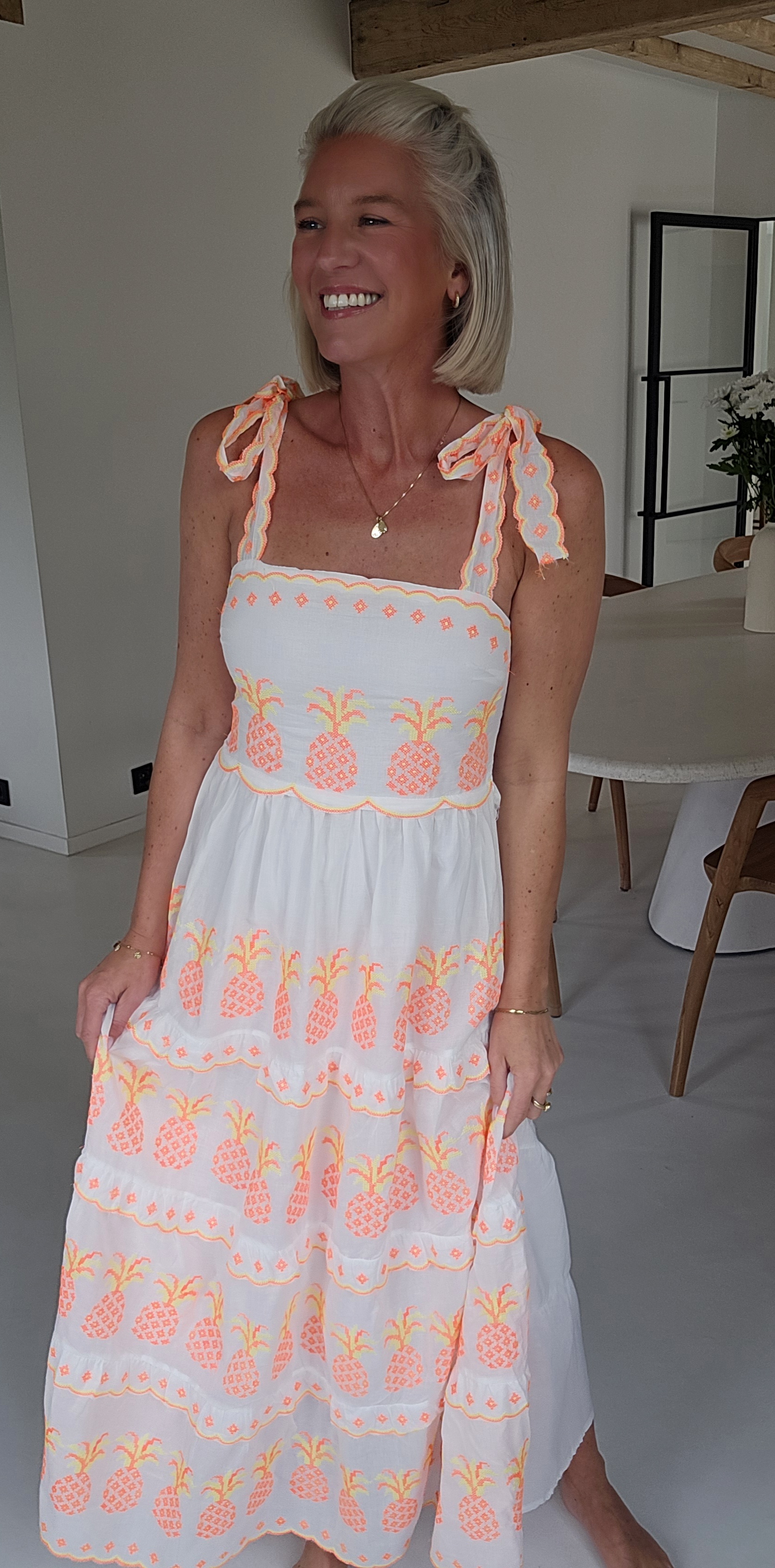 PINEAPPLE maxi cotton dress