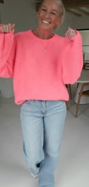 CHARLIZE supersoft knit neon coral