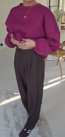 BILLIE-JEAN suit pants chocolat