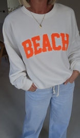 BEACH sweatshirt white