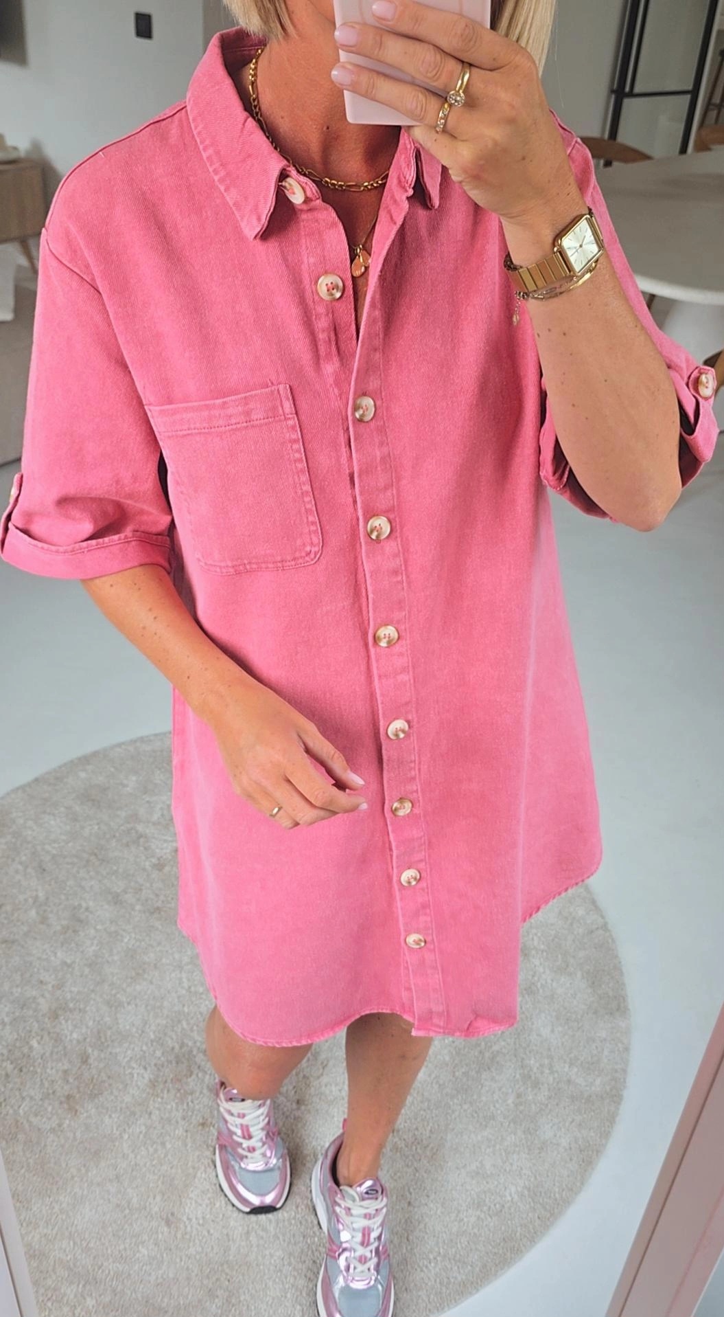 THE PERFECT JEANS 3 dress old pink