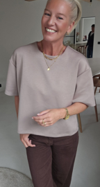 JOJO T-shirt tee taupe